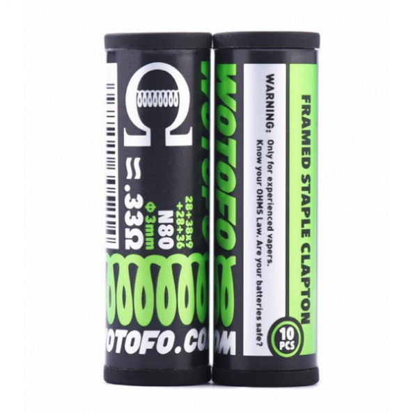 Wotofo Frame Staple Clapton N80 0.33ohm